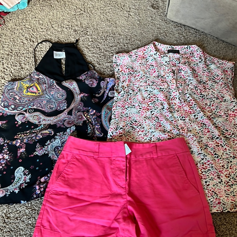 NWT loft shorts, express and limited tops